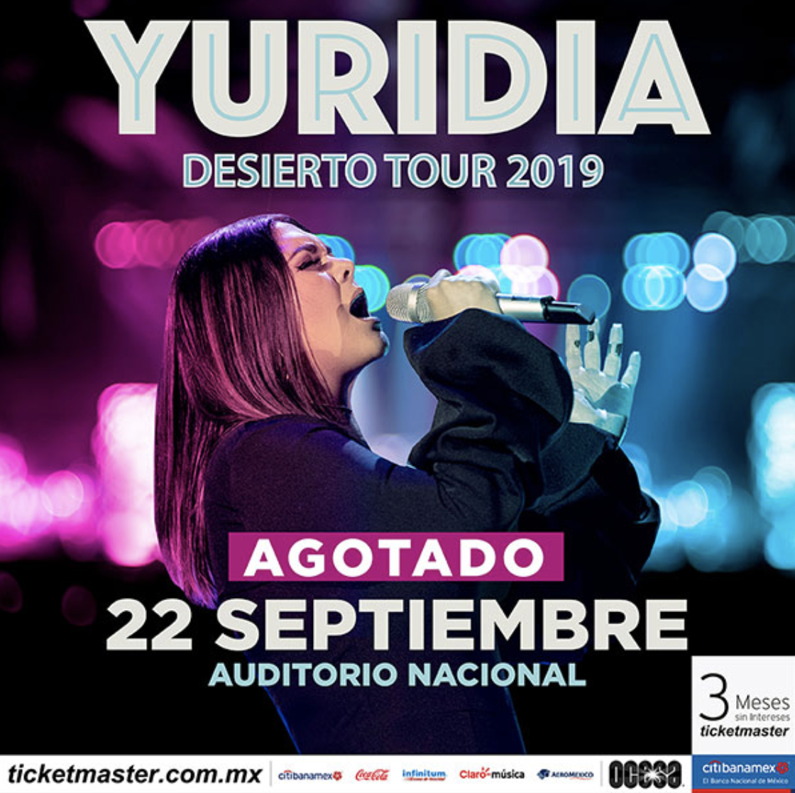 YURIDIA suma otro sold-out en el Auditorio Nacional