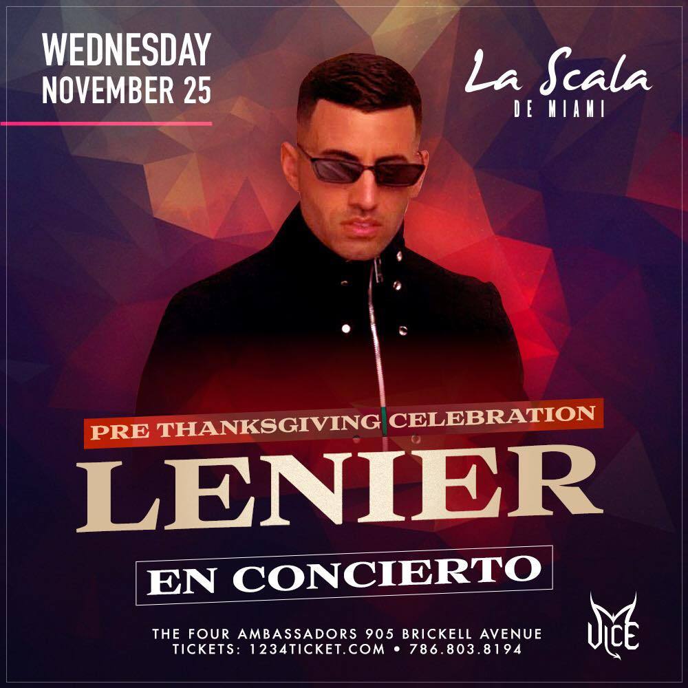 LENIER se presenta en La Scala de Miami en concierto
