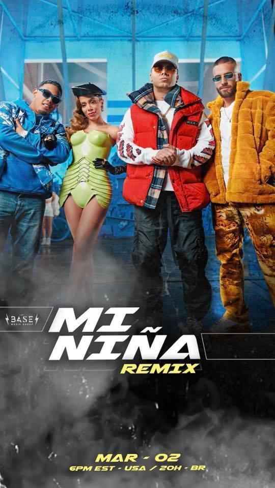MYKE TOWERS + WISIN + MALUMA + ANITTA juntos en “Mi Niña Remix”