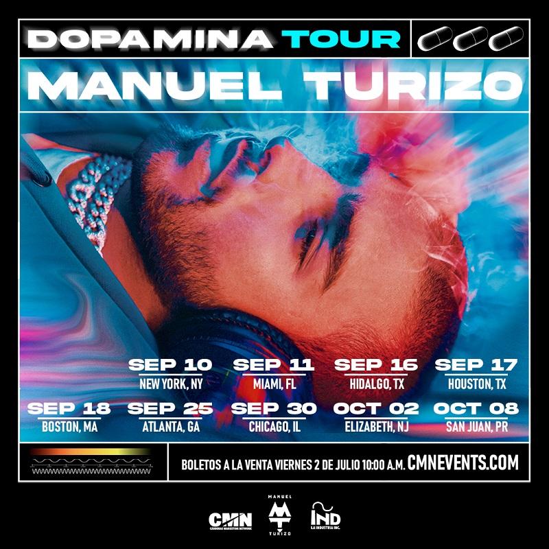 MANUEL TURIZO anuncia gira de conciertos por Estados Unidos