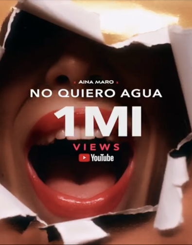 AINA MARO celebra el millón de visitas en YouTube