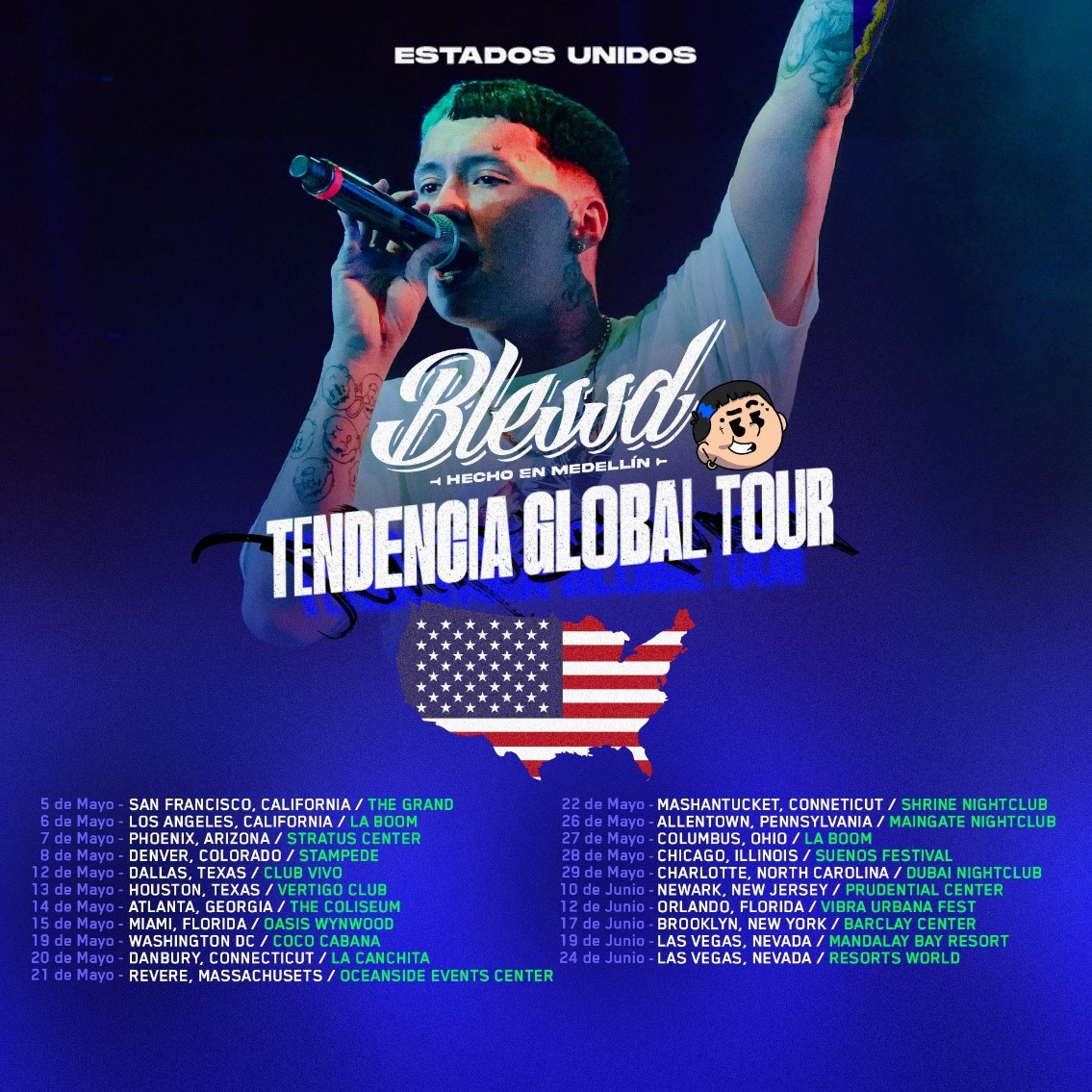BLESSD continúa con éxito su gira por Estados Unidos