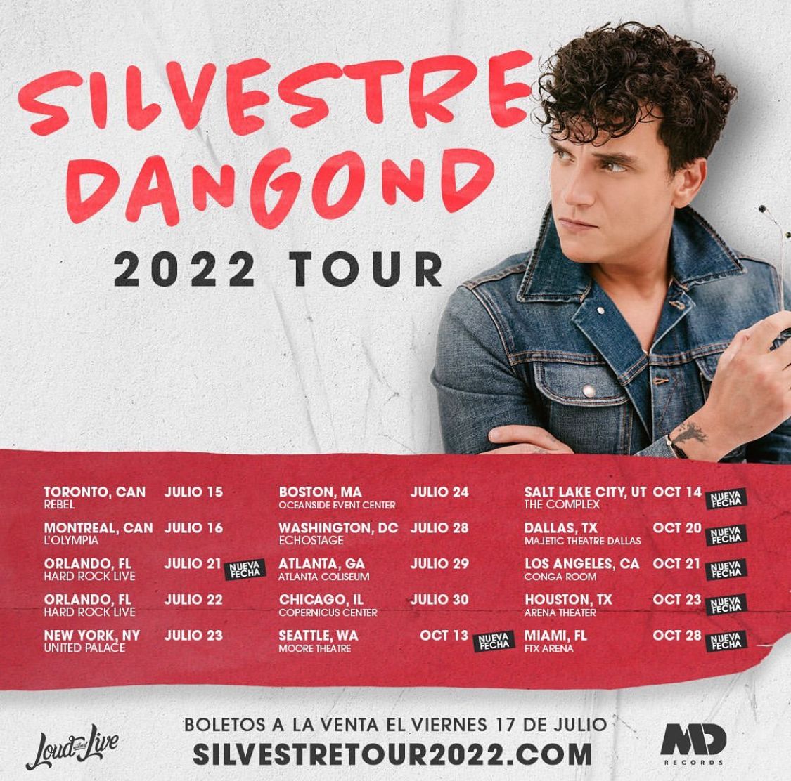 SILVESTRE DANGOND anuncia fechas de su “2022 Tour”