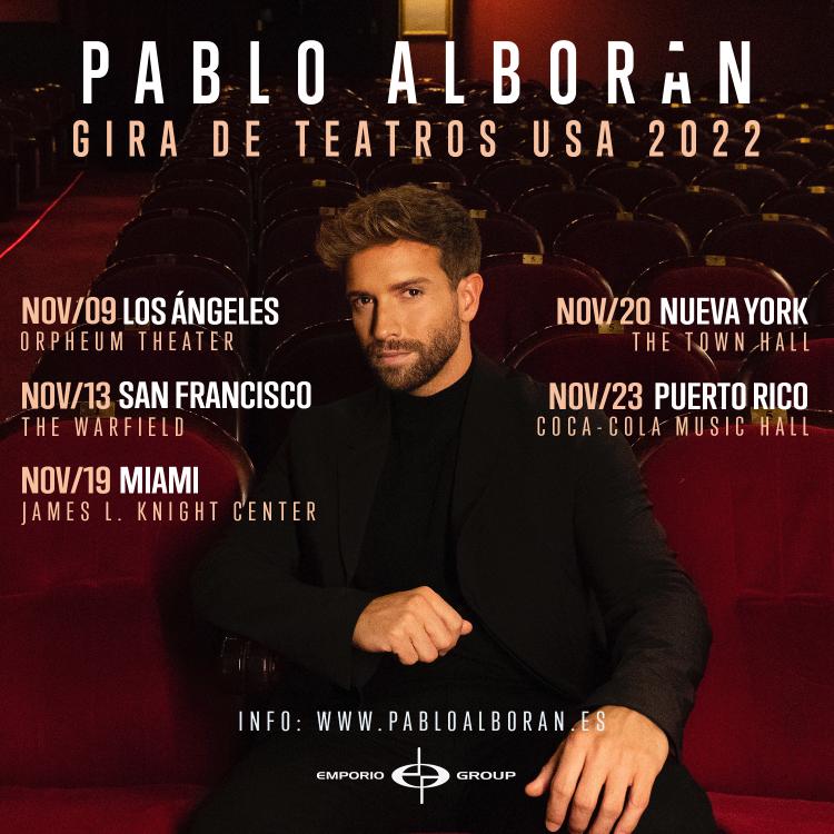 PABLO ALBORÁN anuncia gira en Latinoamérica