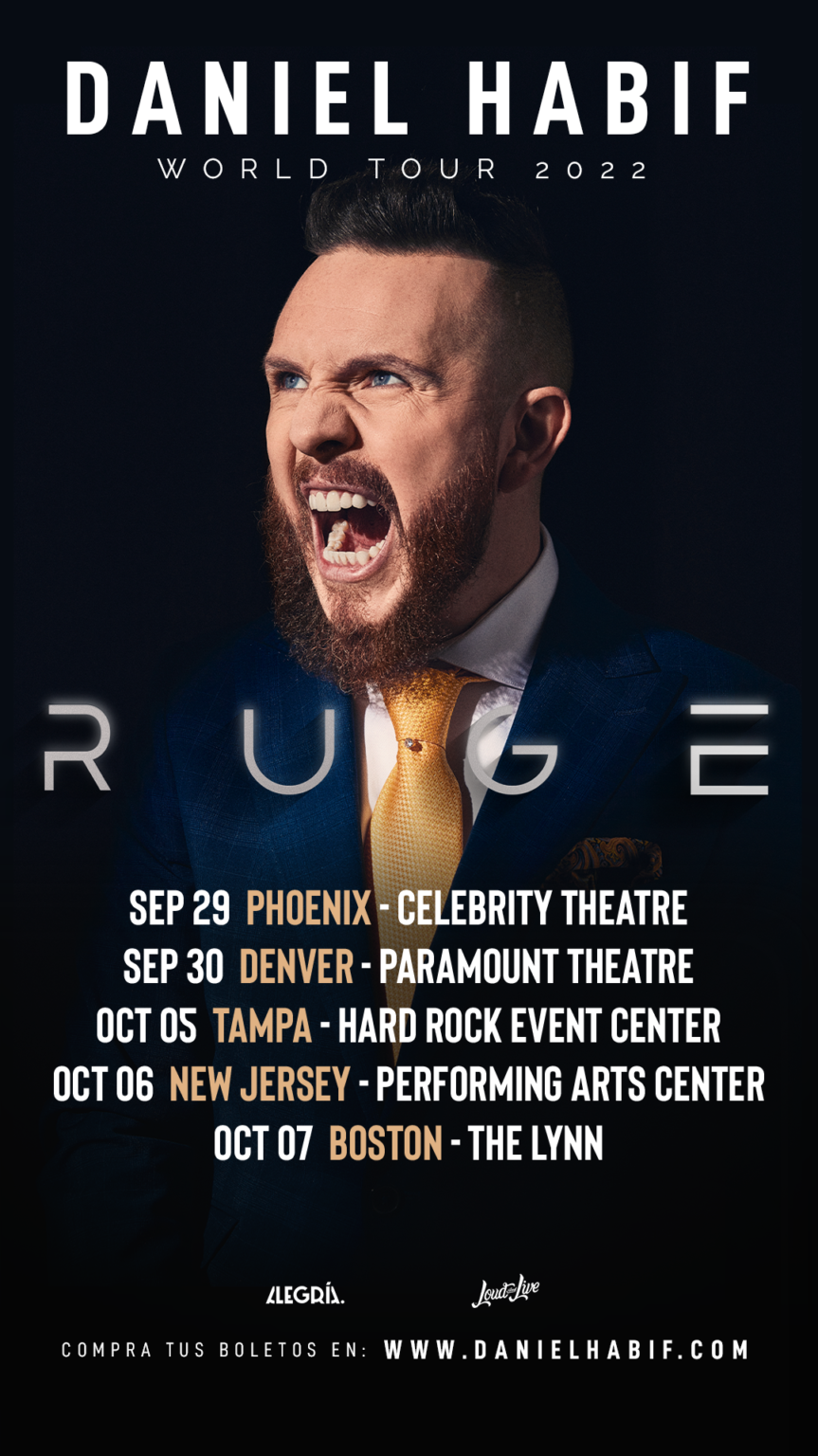 DANIEL HABIF continúa su gira por Estados Unidos “Ruge USA Tour” Wow
