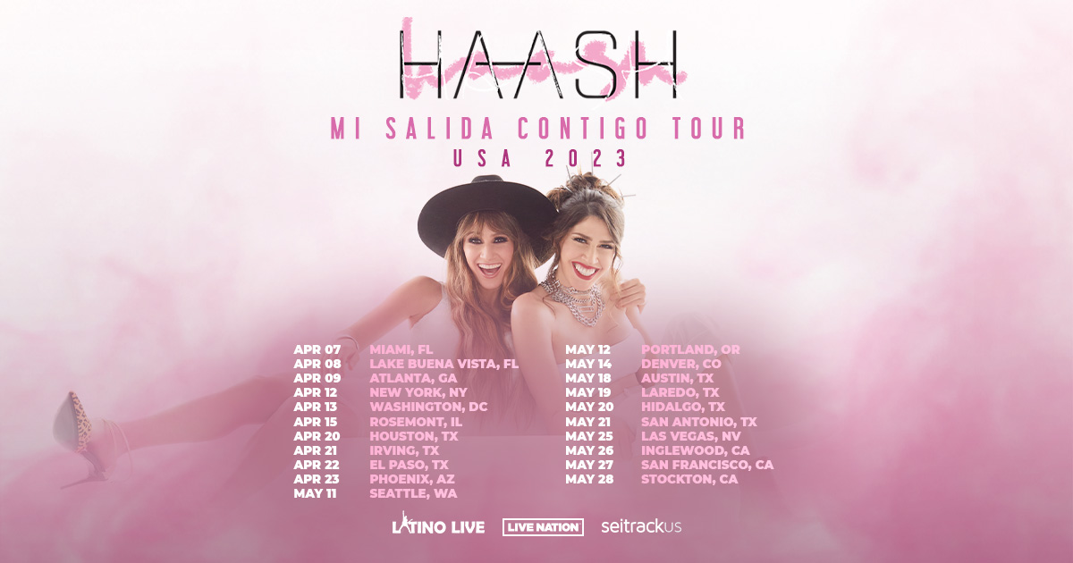 HA*ASH regresan a Estados Unidos con gira "Mi Salida Contigo" Wow La