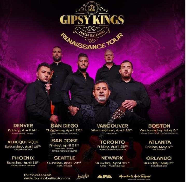 GIPSY KINGS anuncia nueva gira en Estados Unidos y Canadá