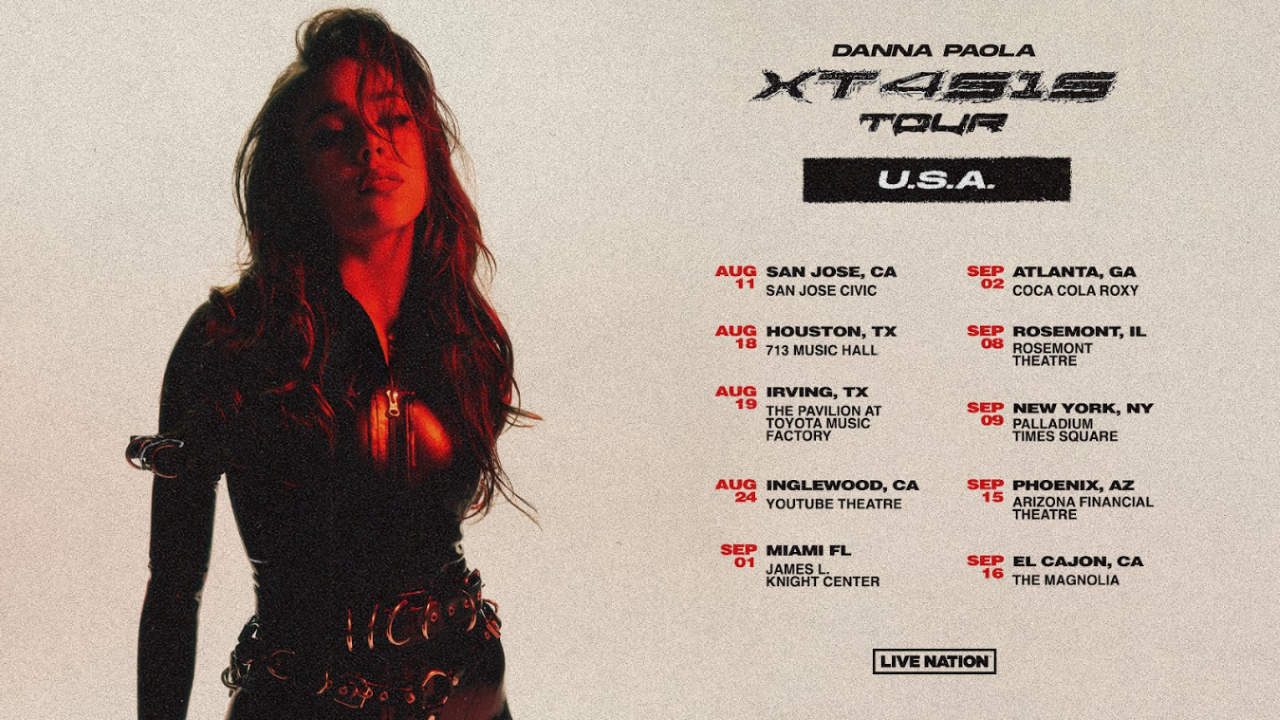DANNA PAOLA anuncia por Estados Unidos “XT4S1S TOUR USA”