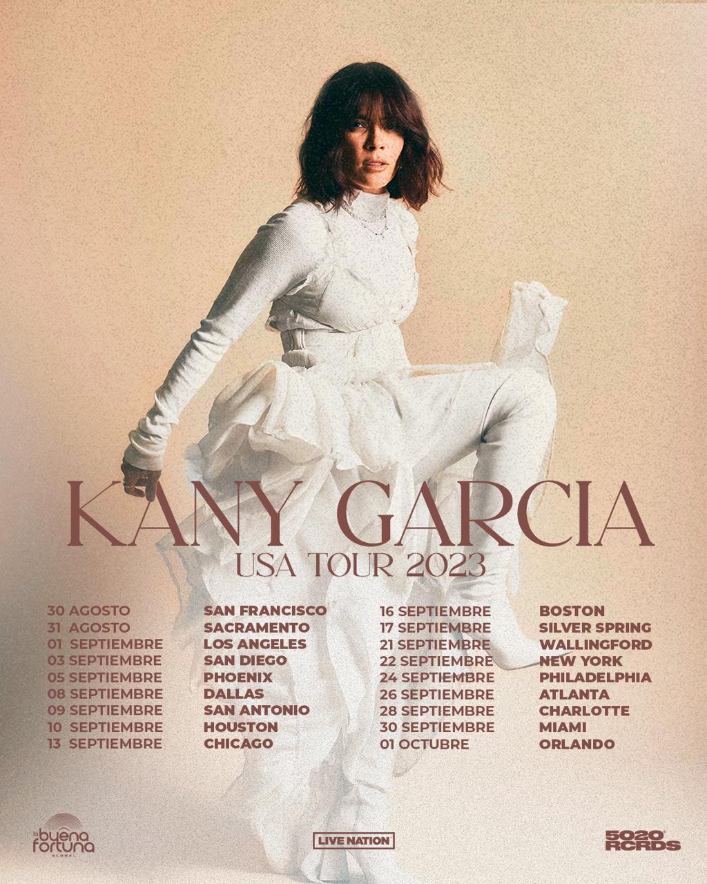 KANY GARCÍA anuncia gira por USA