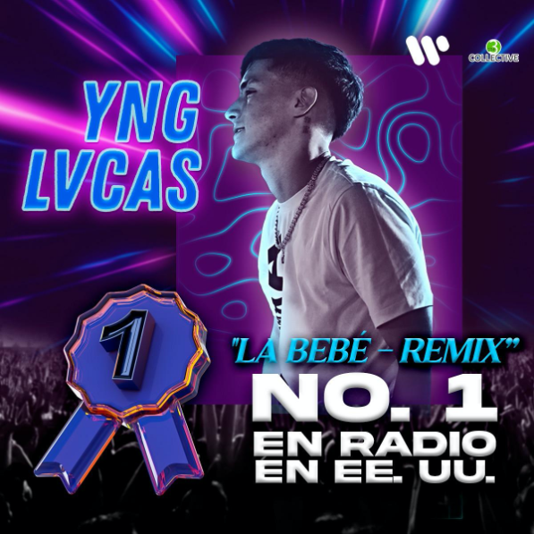 YNG LVCAS junto a Peso Puma consigue posesionarse en No. 1 en radios de EE.UU.