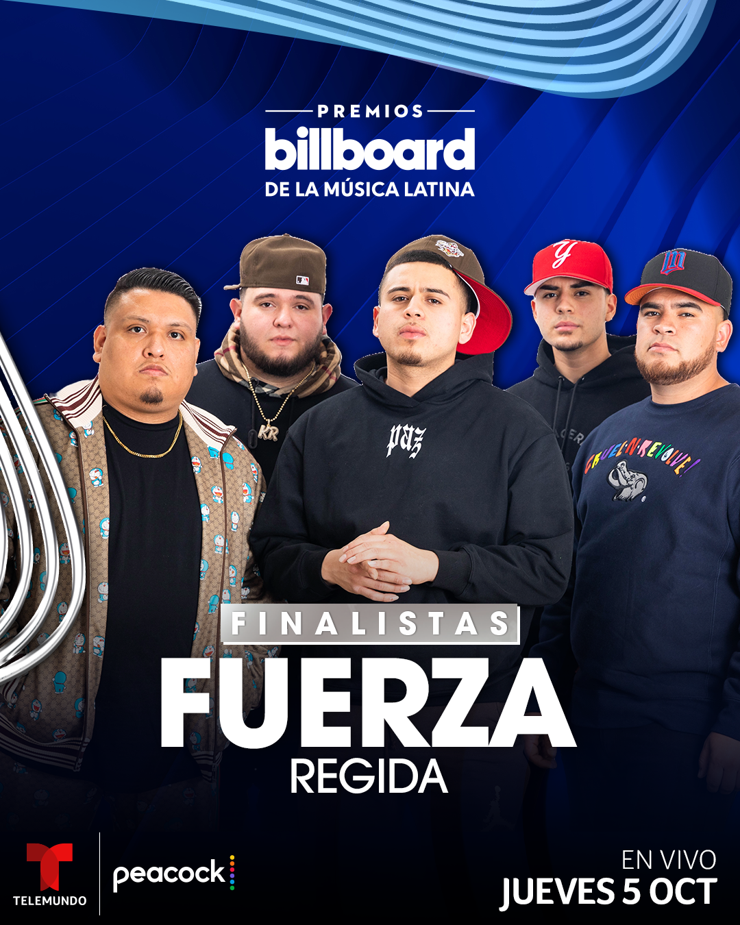 FUERZA REGIDA logran 12 nominaciones a Premios Billboard 2023