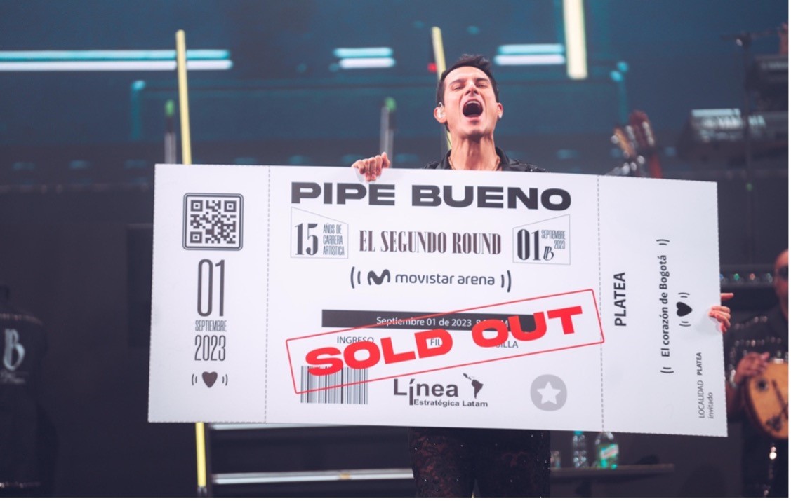 PIPE BUENO celebra 15 años de carrera con SOLD OUT en Colombia