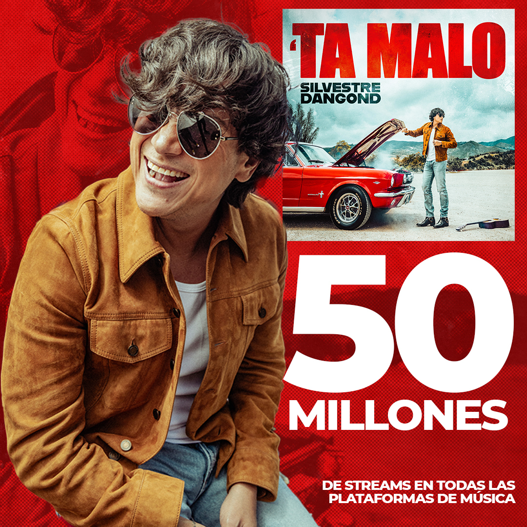 SILVESTRE DANGOND celebra los 50 millones de streams de “Ta’ Malo”
