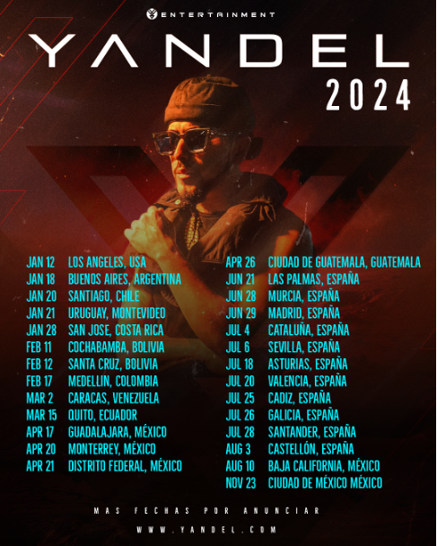 YANDEL anuncia fechas de su gira 2024