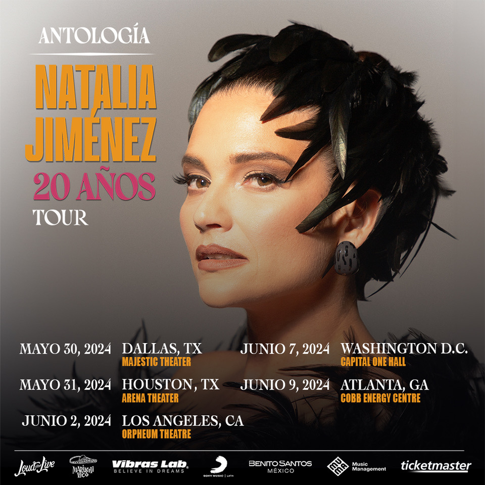 NATALIA JIMÉNEZ continúa con su gira “Antología 20 Años” en los Estados Unido
