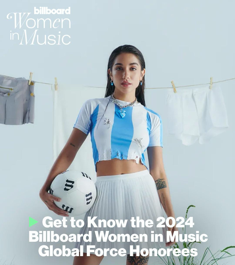 MARIA BECERRA recibe reconocimiento en Billboard Women in Music Global Force