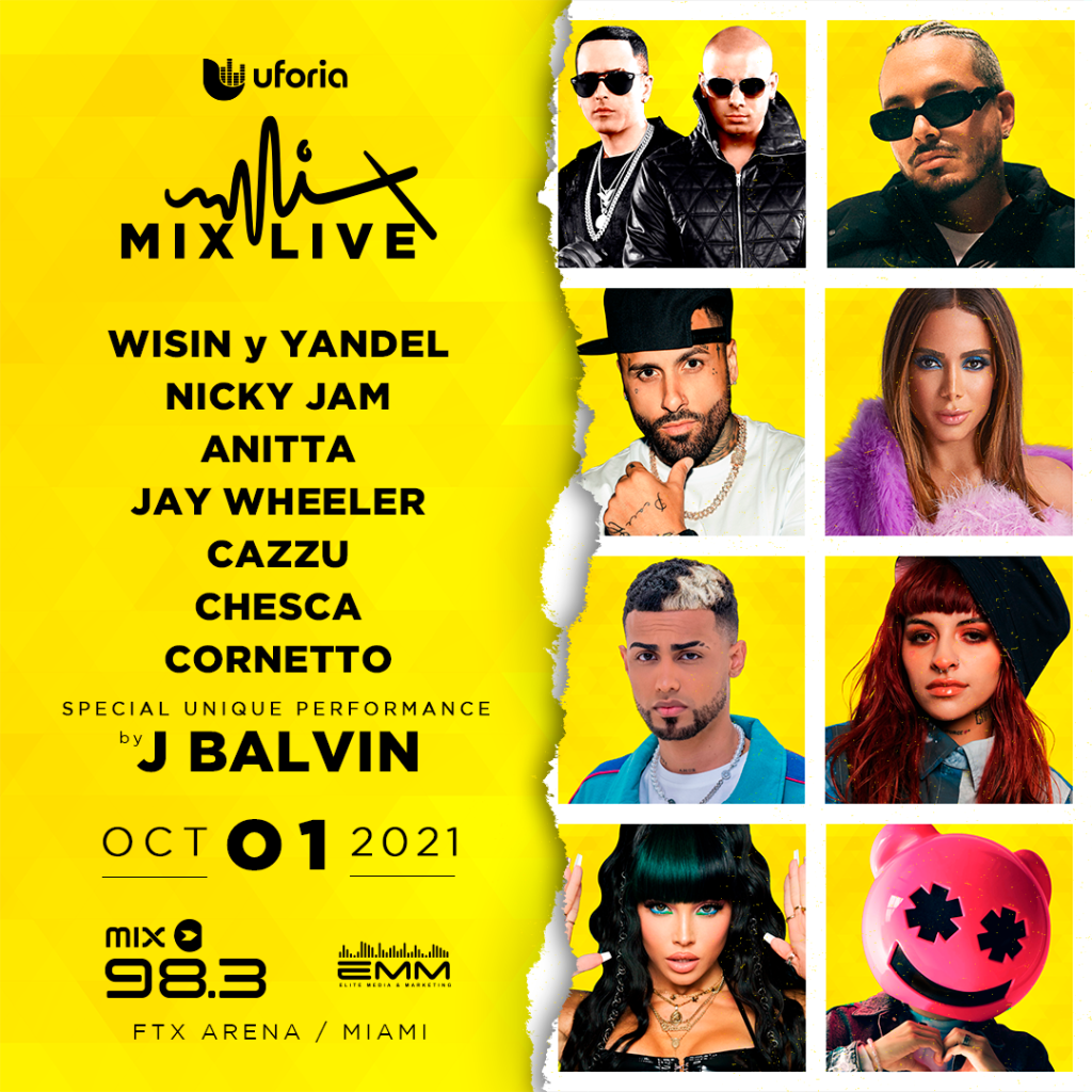 UFORIA MIX LIVE celebrará la música latina desde Miami Wow La Revista